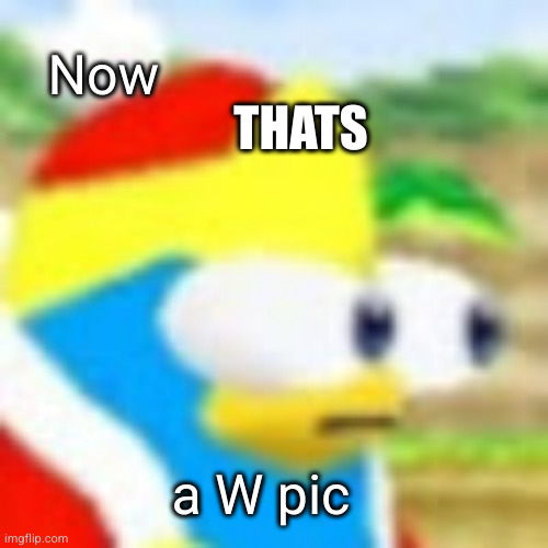 Dedede bulging his eyes out | Now THATS a W pic | image tagged in dedede bulging his eyes out | made w/ Imgflip meme maker