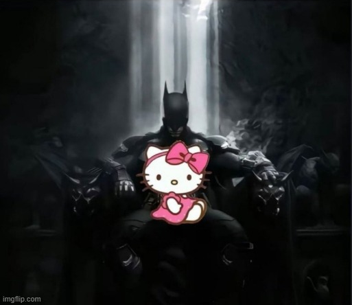 High Quality Batman and Kitty Blank Meme Template