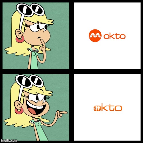 Leni Loud hates rebrand Okto and likes old Okto | image tagged in leni loud like / dislike | made w/ Imgflip meme maker