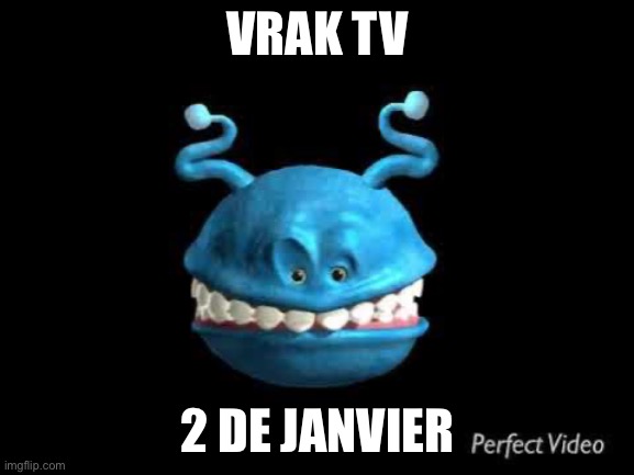 Vrak TV Meme | VRAK TV; 2 DE JANVIER | image tagged in bibbite | made w/ Imgflip meme maker