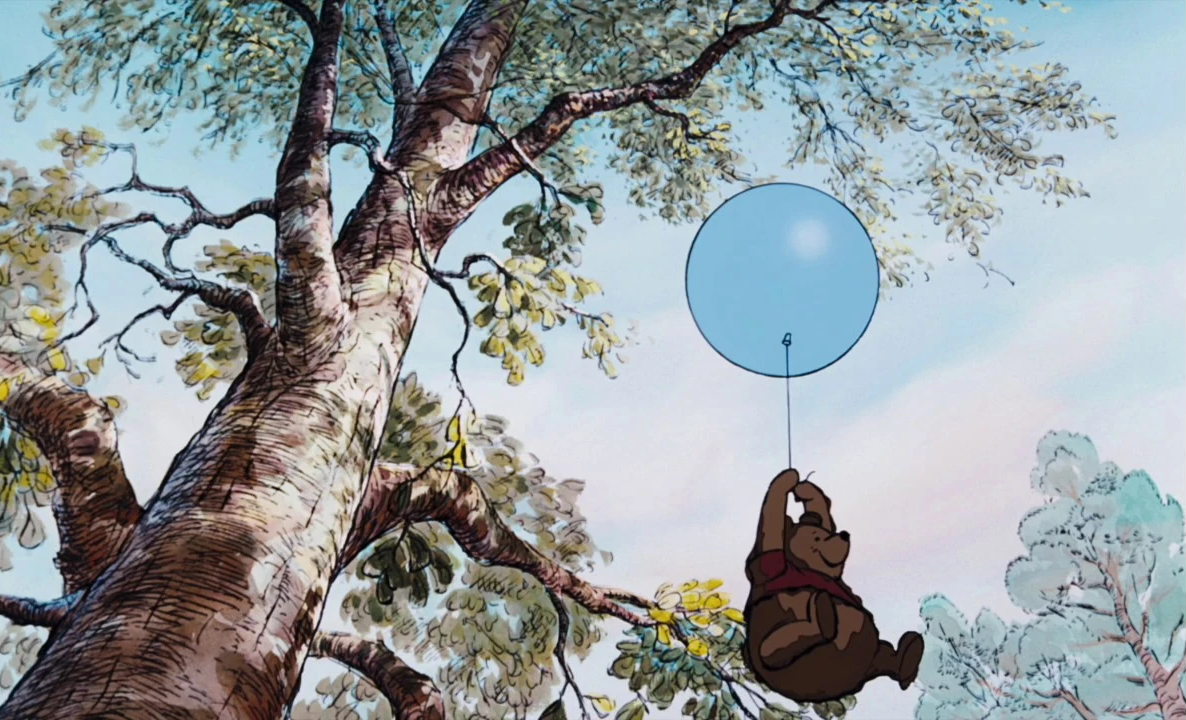 Winnie the Pooh Little Black Rain Cloud Blank Meme Template