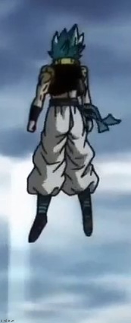 Depressed Gogeta Blue | image tagged in depressed gogeta blue | made w/ Imgflip meme maker