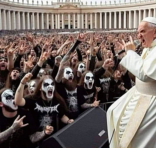 Moshing with the Pope | image tagged in memes,pope,dark humor | made w/ Imgflip meme maker