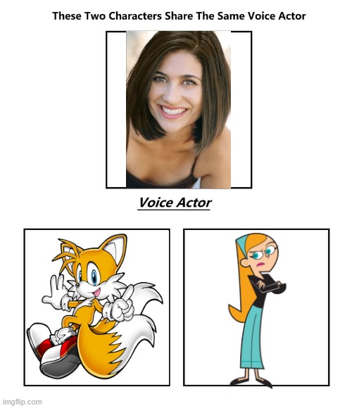 Colleen O'Shaughnessey | image tagged in same voice actor,colleen  o'shaughnessey,sonic the hedgehog,danny phantom,sega,nickelodeon | made w/ Imgflip meme maker