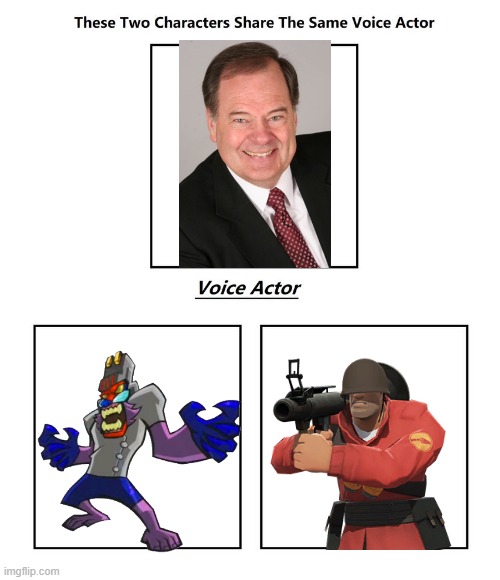 Rick may | image tagged in same voice actor,team fortress 2,valve,sly cooper,playstation,rick may | made w/ Imgflip meme maker