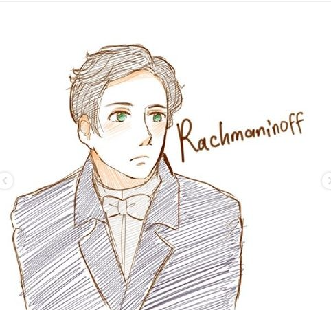 Young Rachmaninoff. Blank Meme Template