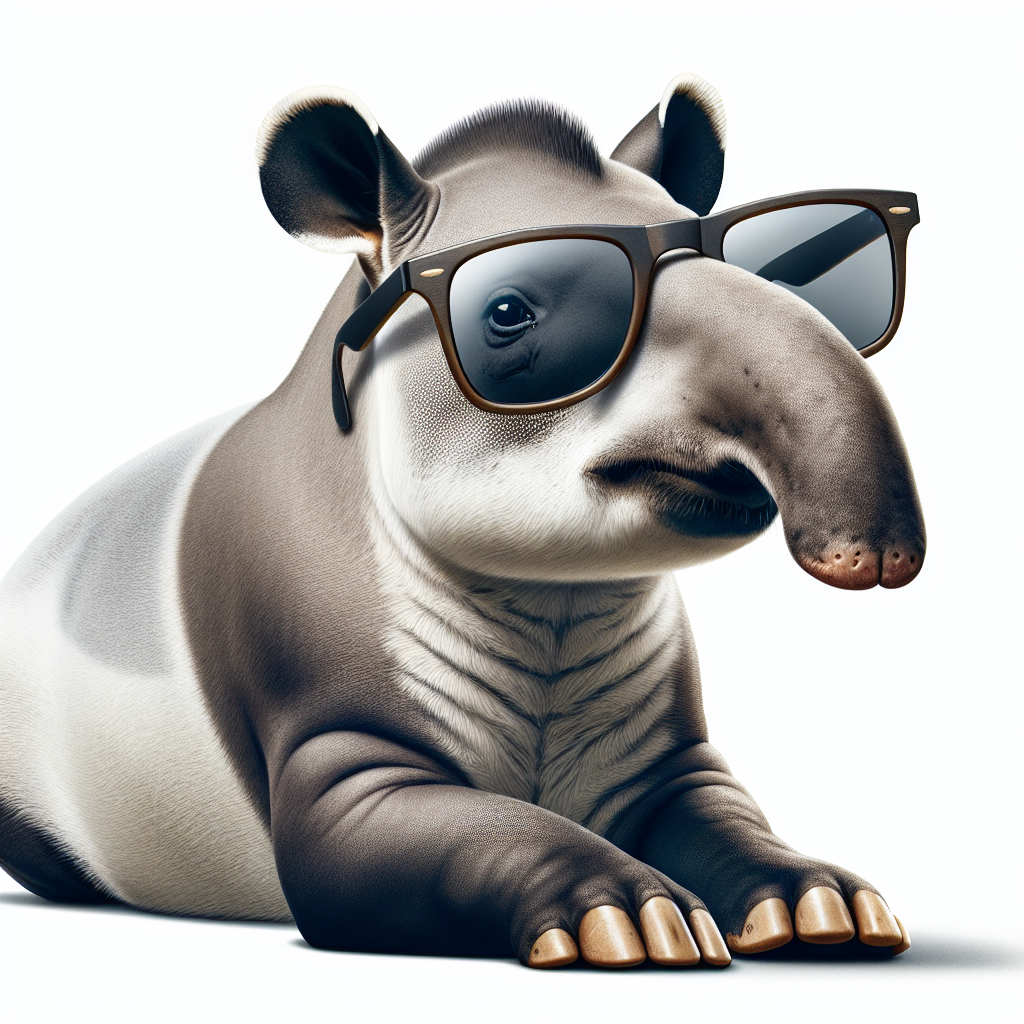 tapir with sunglasses Blank Meme Template