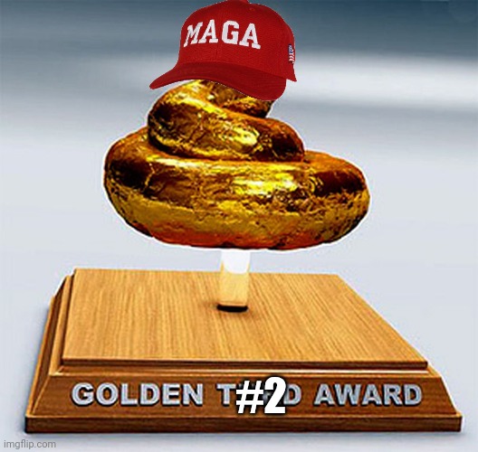 golden turd award | #2 | image tagged in golden turd award | made w/ Imgflip meme maker