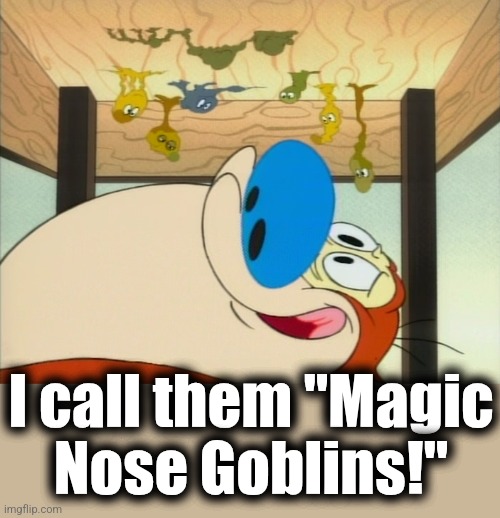 I call them "Magic
Nose Goblins!" | made w/ Imgflip meme maker