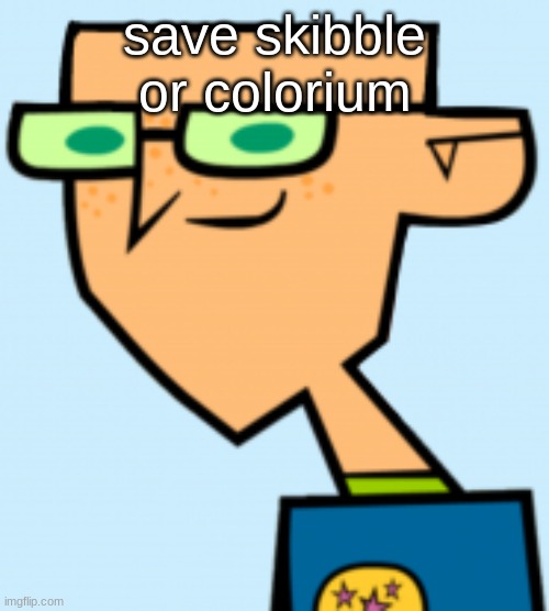 harold | save skibble or colorium | image tagged in harold | made w/ Imgflip meme maker