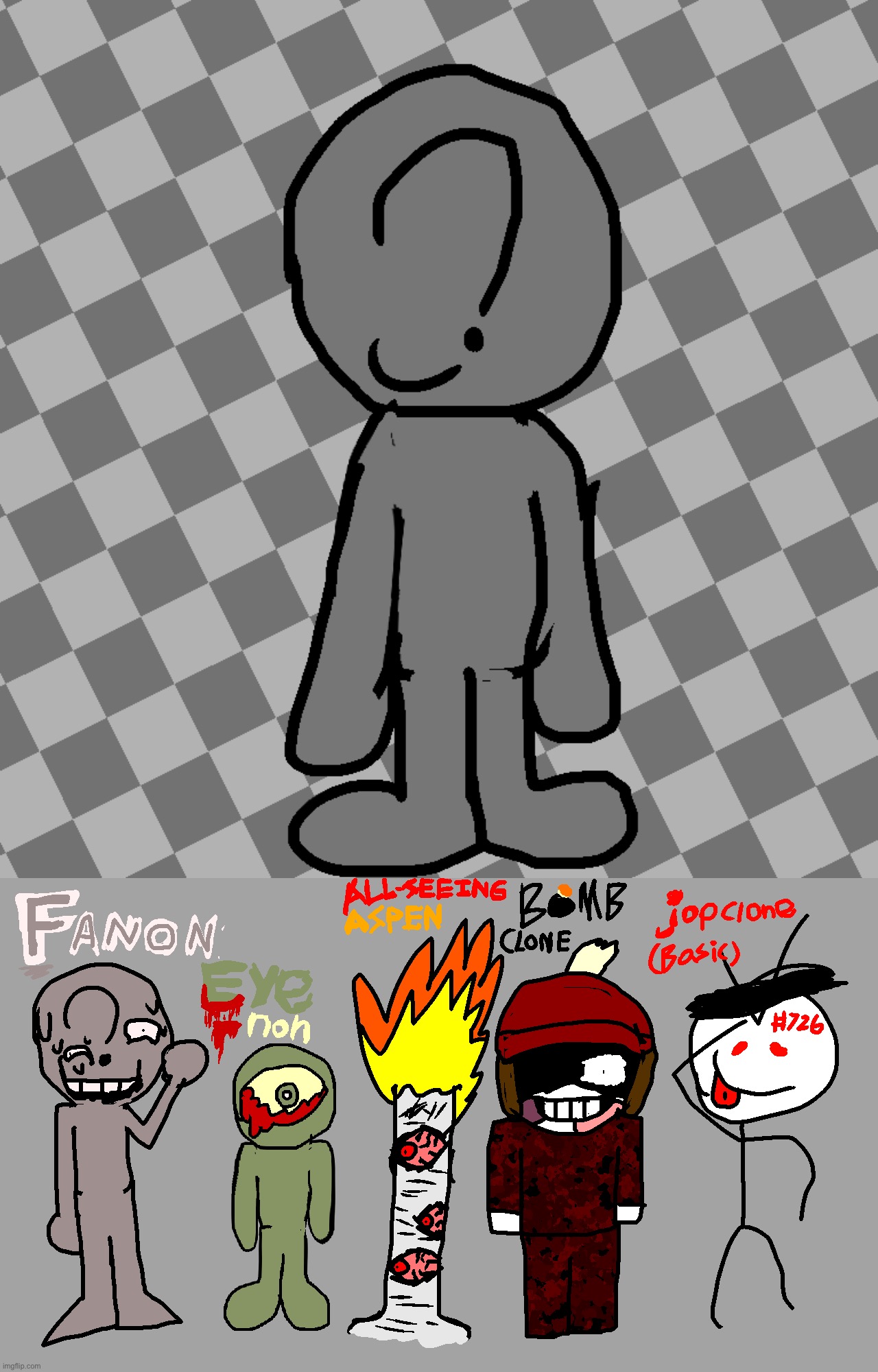 Some friends and foes made for JS! :D (Top one is an Anon). | made w/ Imgflip meme maker