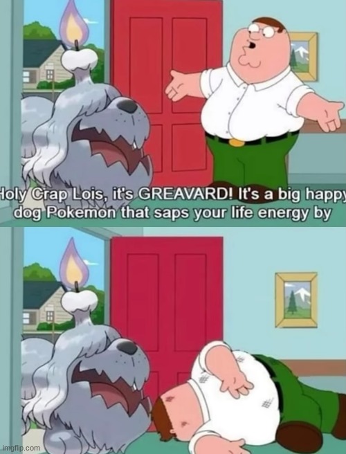 man Peter ded :( | image tagged in funny,pokemon,family guy,memes | made w/ Imgflip meme maker