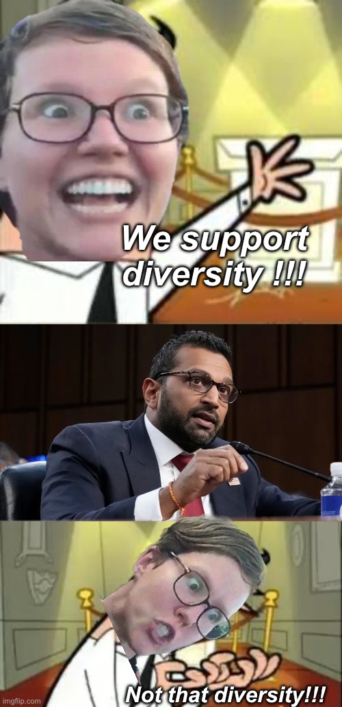 Only D brand diversity is allowed | We support diversity !!! Not that diversity!!! | image tagged in memes,this is where i'd put my trophy if i had one,politics lol,hypocrisy,progressives | made w/ Imgflip meme maker