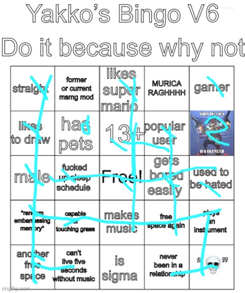 Yakko’s Bingo V6 | image tagged in yakko s bingo v6 | made w/ Imgflip meme maker