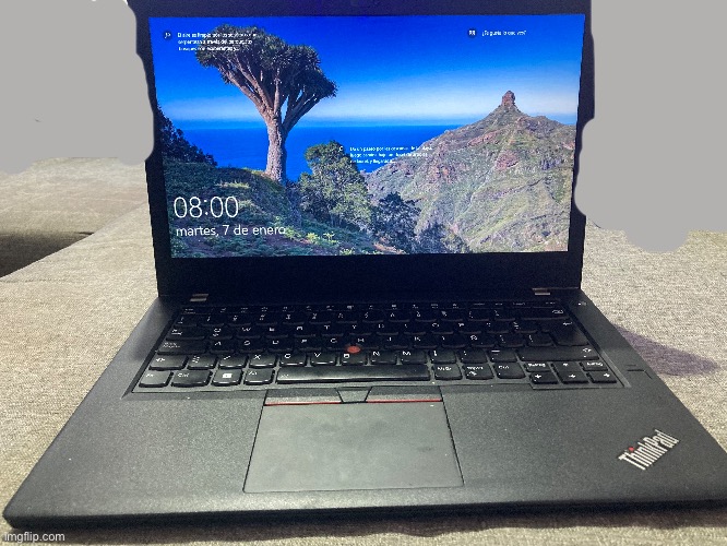 Here is a random ahh Thinkpad I got gifted because I ran out of memes | made w/ Imgflip meme maker