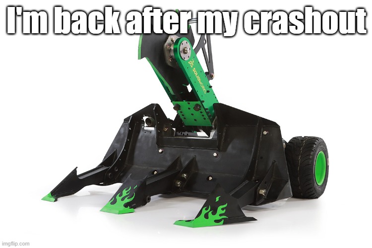 SAWBLAZE | I'm back after my crashout | made w/ Imgflip meme maker