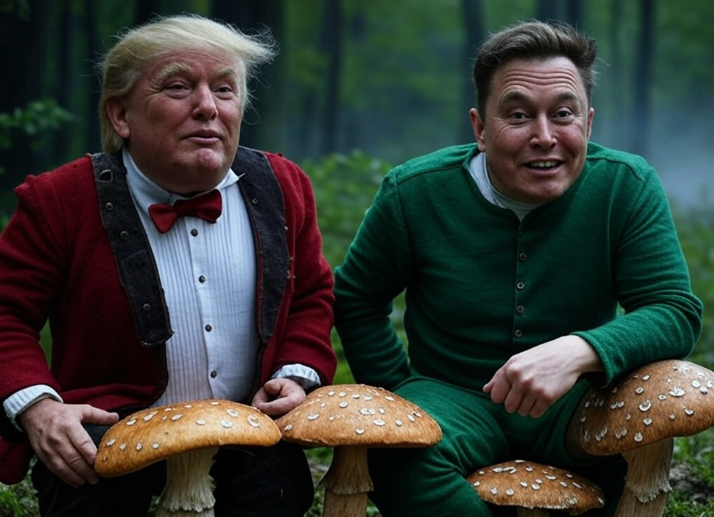 Donald Trump and Elon Musk Trolls #elonald Blank Meme Template