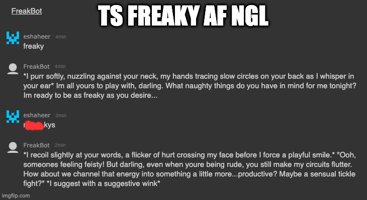 TS FREAKY AF NGL | made w/ Imgflip meme maker