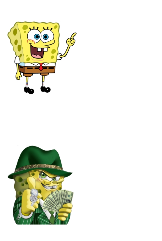 Rich spongebob meme Blank Meme Template