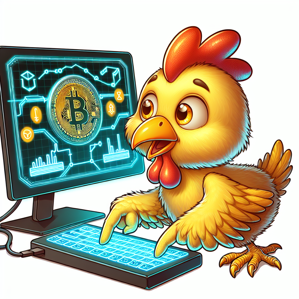 Chicken buys Bitcoin and converts in Raizer Blank Meme Template
