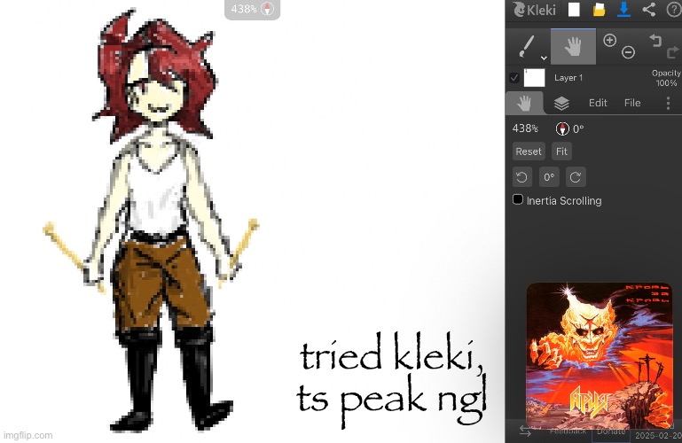 finally found a competent drawing website (not that I do digital often anyway) | tried kleki, ts peak ngl | made w/ Imgflip meme maker