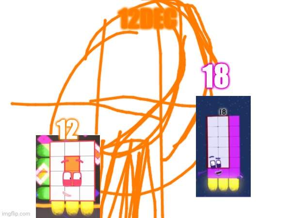 12dec!!! | 12DEC; 18; 12 | image tagged in numberblocks,attack on titan,death battle | made w/ Imgflip meme maker