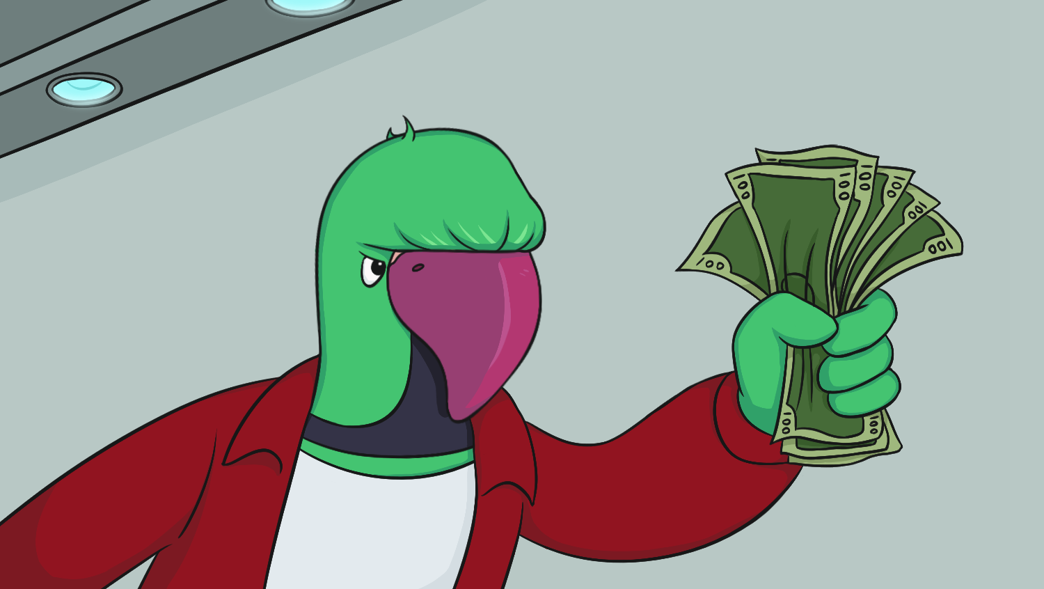 Rowdy Shut up and Take My Money Blank Meme Template