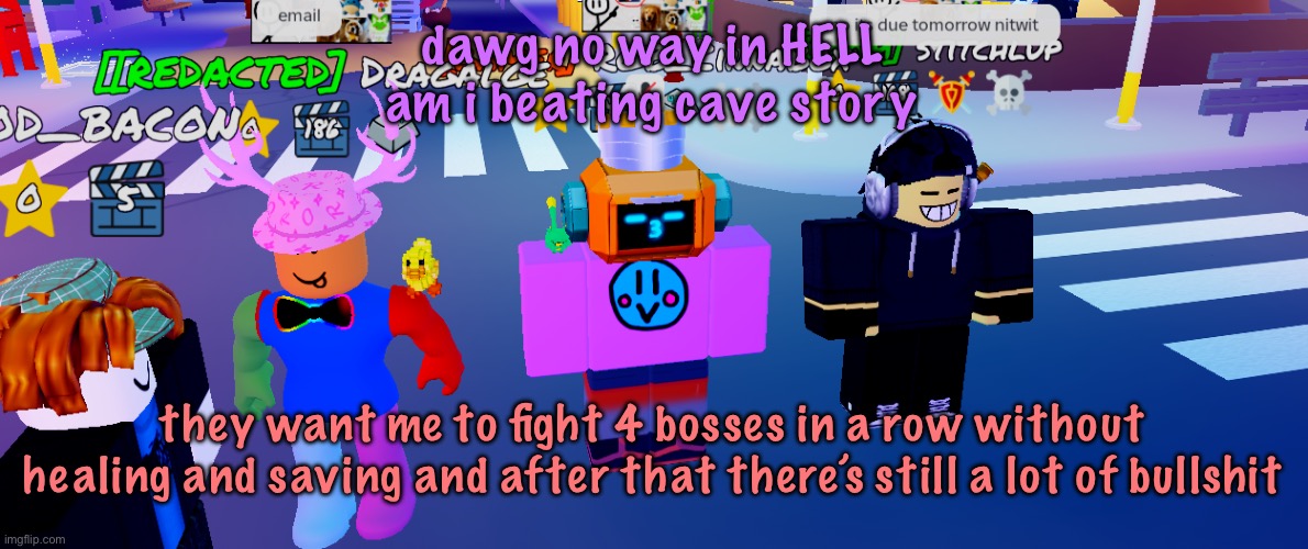 The RGB Trio (real) | dawg no way in HELL am i beating cave story; they want me to fight 4 bosses in a row without healing and saving and after that there’s still a lot of bullshit | image tagged in the rgb trio real | made w/ Imgflip meme maker