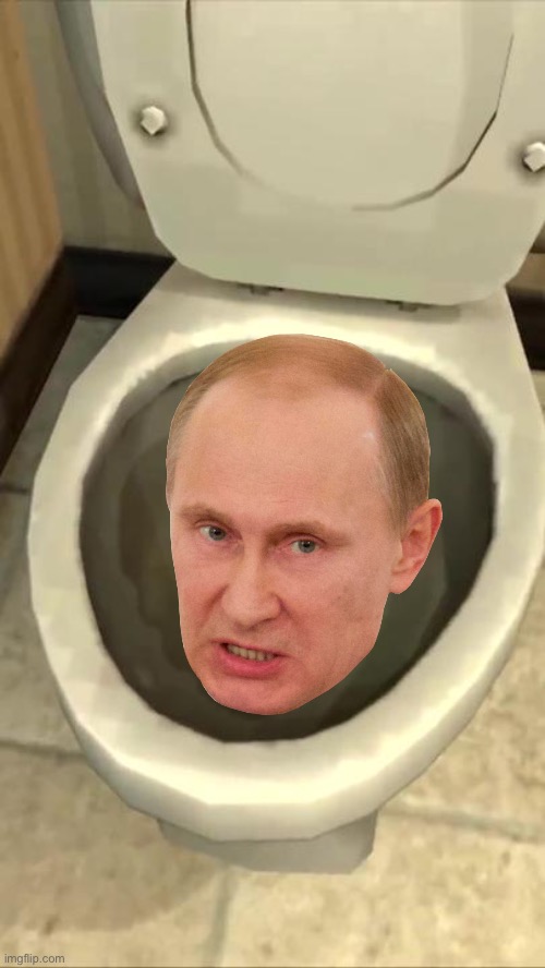 Skeebeedee Pooteen | image tagged in skibidi toilet,vladimir putin,angryputin,putin | made w/ Imgflip meme maker