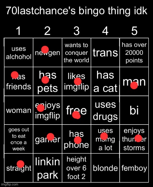 Wth is this | image tagged in 70lastchance's bingo thing idk | made w/ Imgflip meme maker