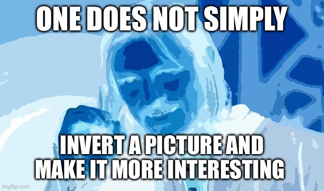 I would have to disagree. | ONE DOES NOT SIMPLY; INVERT A PICTURE AND MAKE IT MORE INTERESTING | image tagged in memes,one does not simply,cats,are good,poets,indeed | made w/ Imgflip meme maker