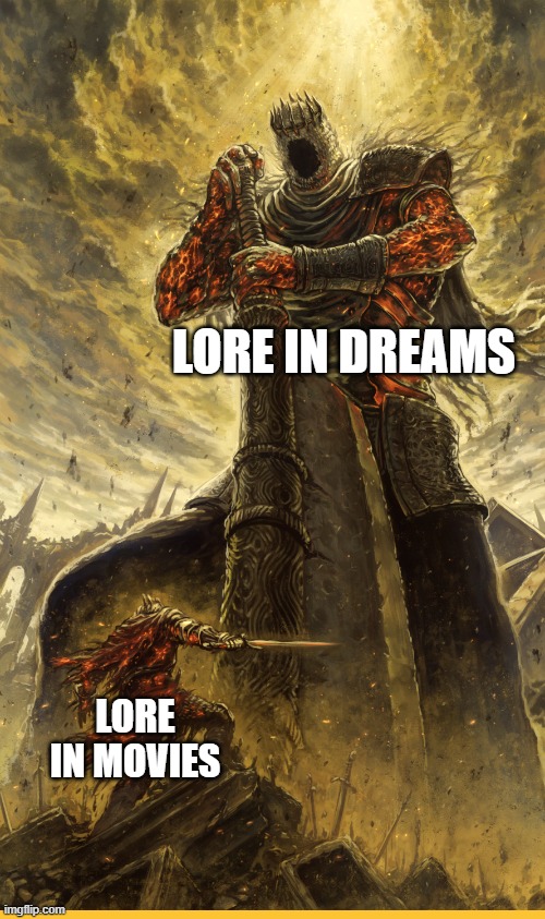 Fantasy Painting | LORE IN DREAMS; LORE IN MOVIES | image tagged in fantasy painting,memes | made w/ Imgflip meme maker