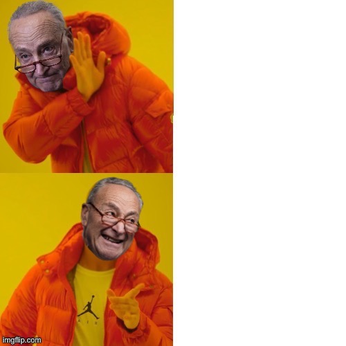 Chuck Schumer hotline bling Blank Meme Template