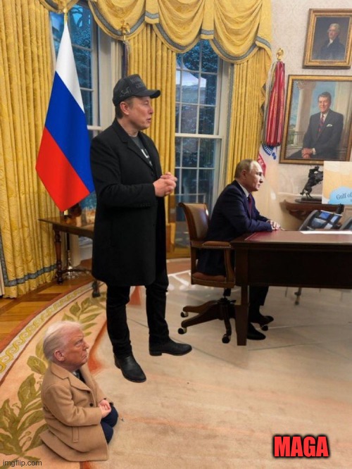 Chain of Command | MAGA | image tagged in putin,musk,trump,maga,nazi,fascists | made w/ Imgflip meme maker
