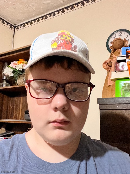 rate the hat and glasses (drew the hat myself) | made w/ Imgflip meme maker