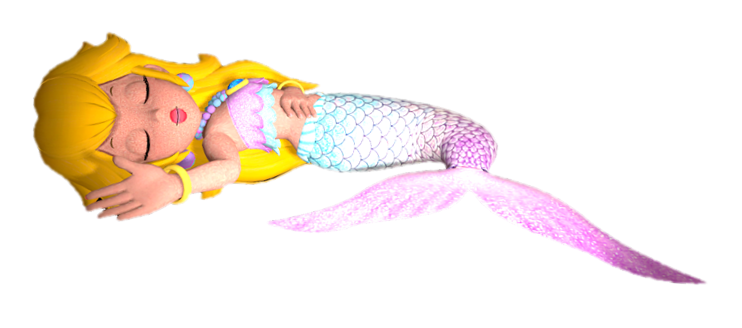 sleeping mermaid Blank Meme Template