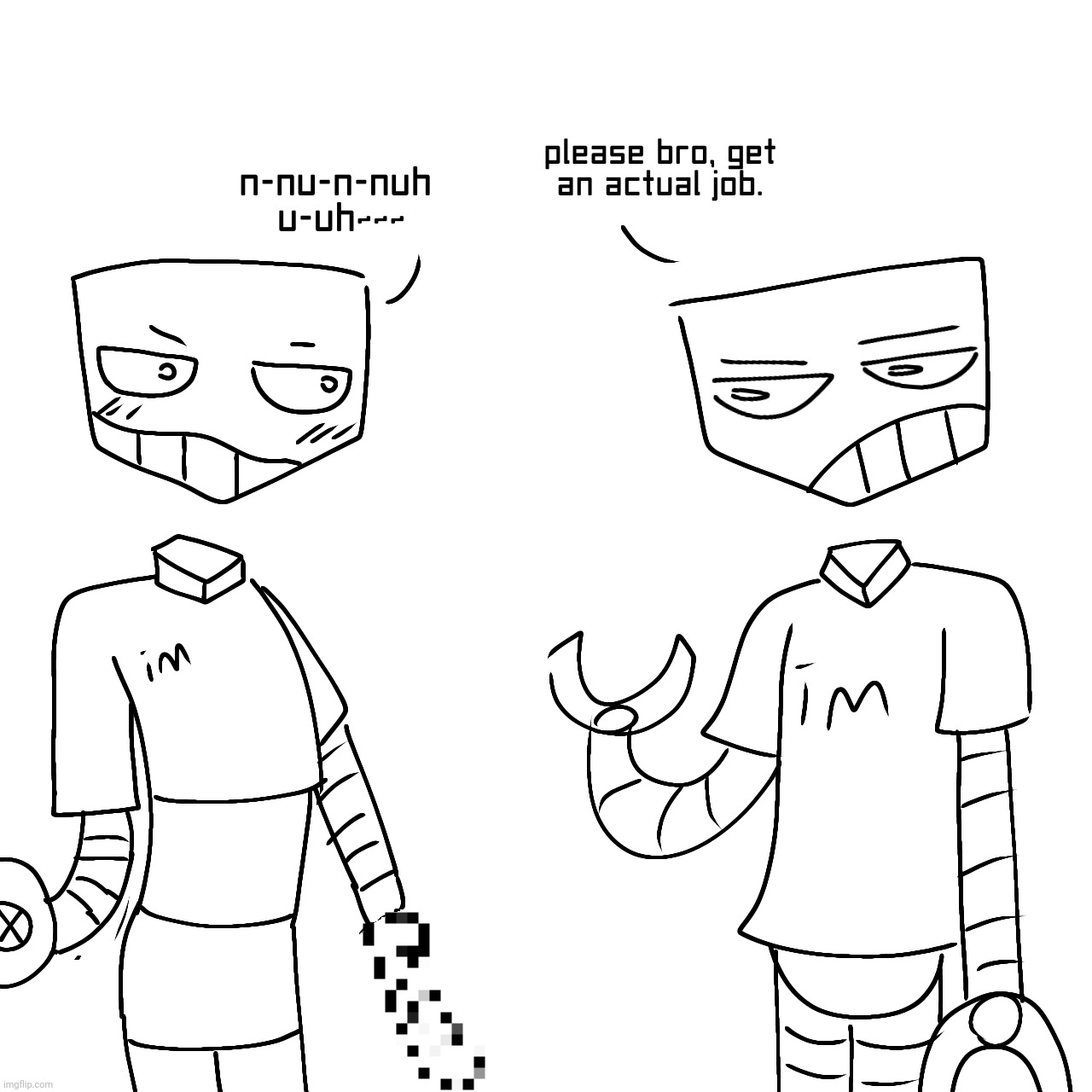 Freakbot and modbot | made w/ Imgflip meme maker