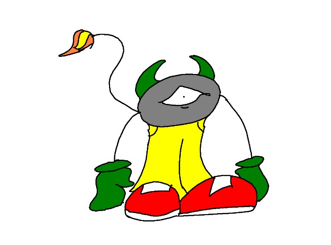 heres this guy i drew....idk what he is | made w/ Imgflip meme maker