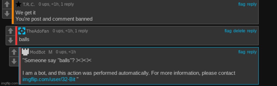 32-bit this is modbot not freakbot | made w/ Imgflip meme maker