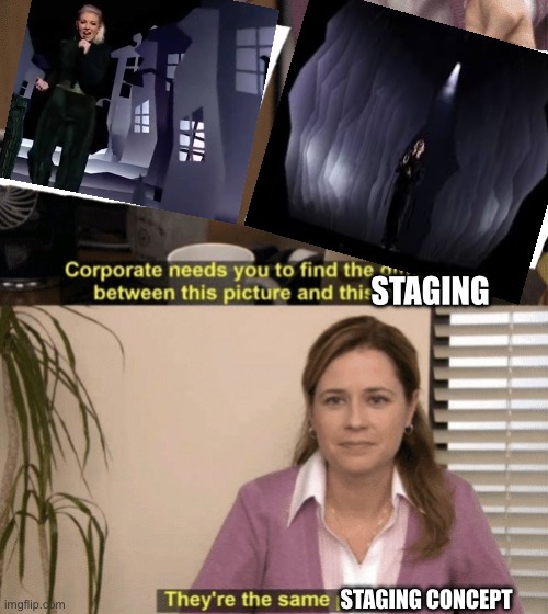 Lesley and Mans | STAGING; STAGING CONCEPT | image tagged in corporate needs you to find the differences | made w/ Imgflip meme maker