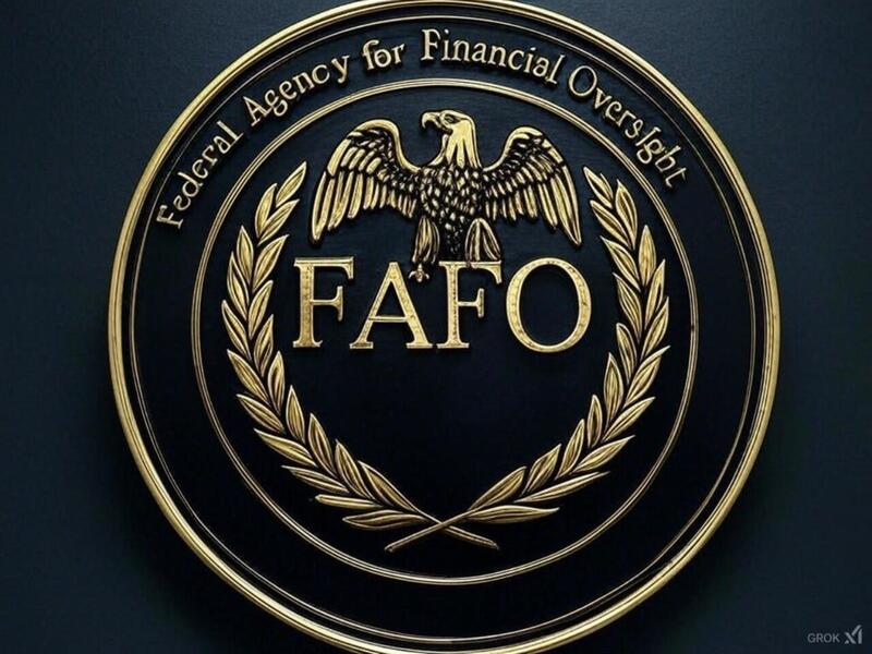 High Quality FAFO logo Blank Meme Template