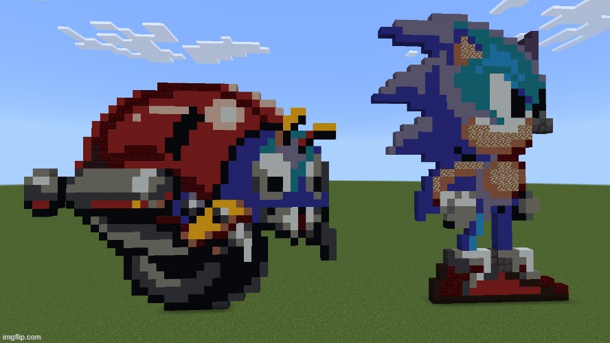 I've gotten into minecraft pixel art | made w/ Imgflip meme maker