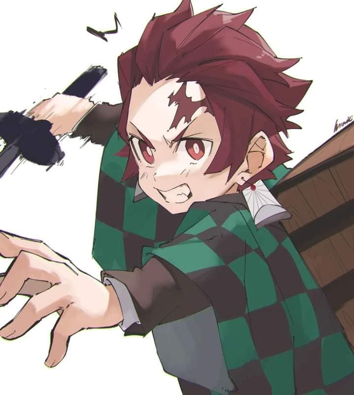 cute tanjiro Blank Meme Template