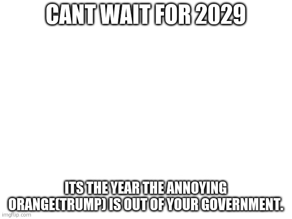 Republicans in general are idiots. If only the US education system didnt fail. | CANT WAIT FOR 2029; ITS THE YEAR THE ANNOYING ORANGE(TRUMP) IS OUT OF YOUR GOVERNMENT. | made w/ Imgflip meme maker