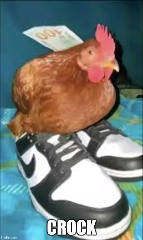 cock+croc | CROCK | image tagged in chicken | made w/ Imgflip meme maker