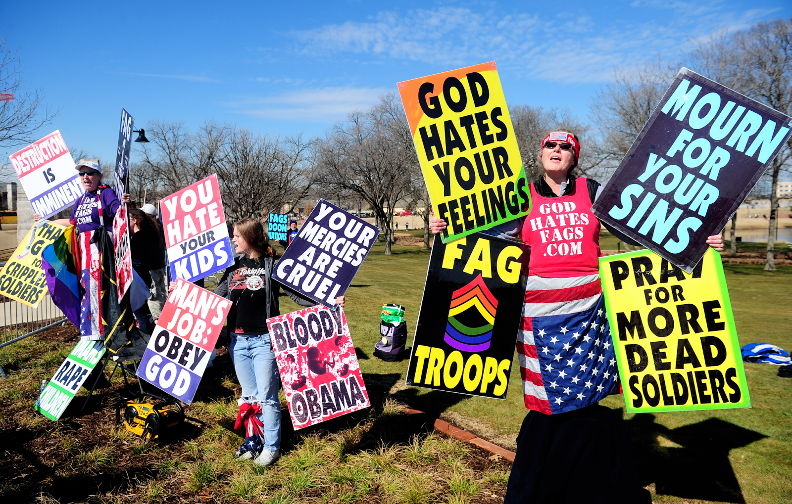 Westboro Baptist White Nationalists Haters Republicans Trump Blank Meme Template