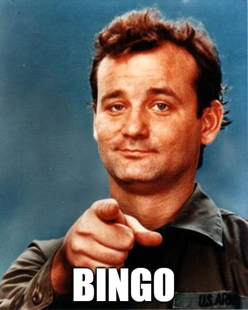 Bill Murray  | BINGO | image tagged in bill murray | made w/ Imgflip meme maker