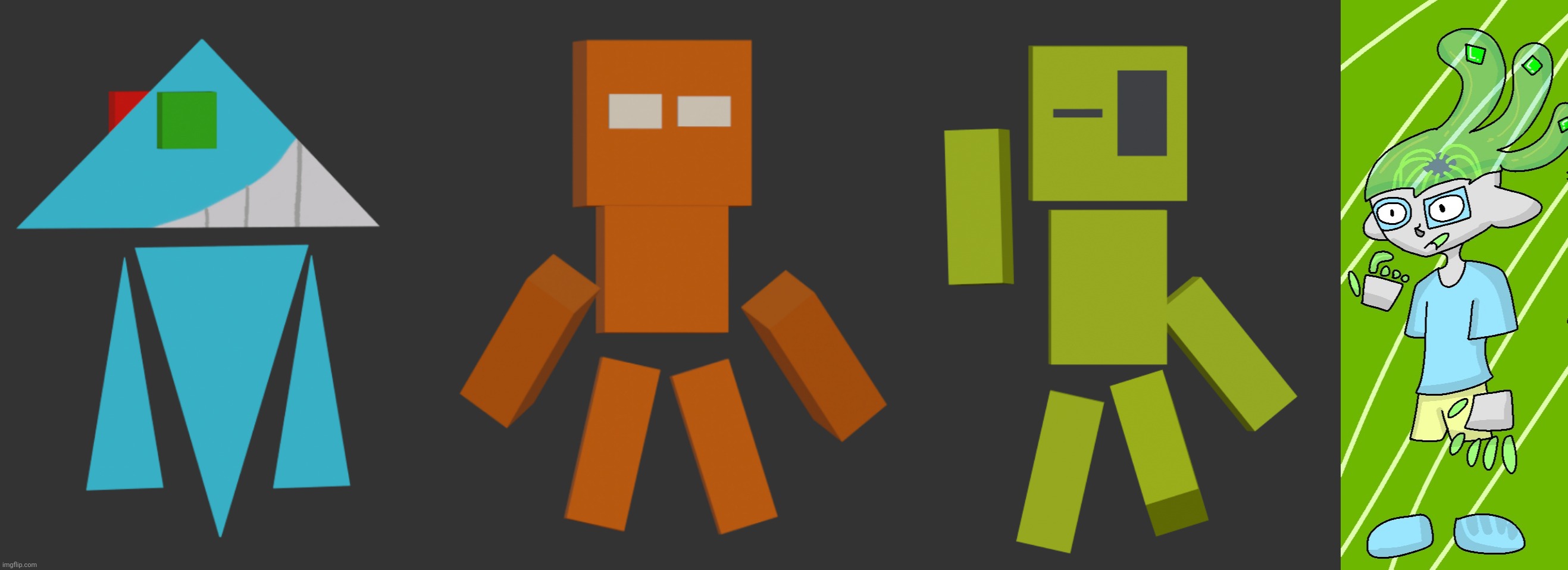 image tagged in trinkit official render,tricks official render,tmg and genesys | made w/ Imgflip meme maker
