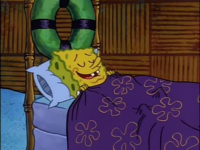 High Quality Spongebob sleep Blank Meme Template