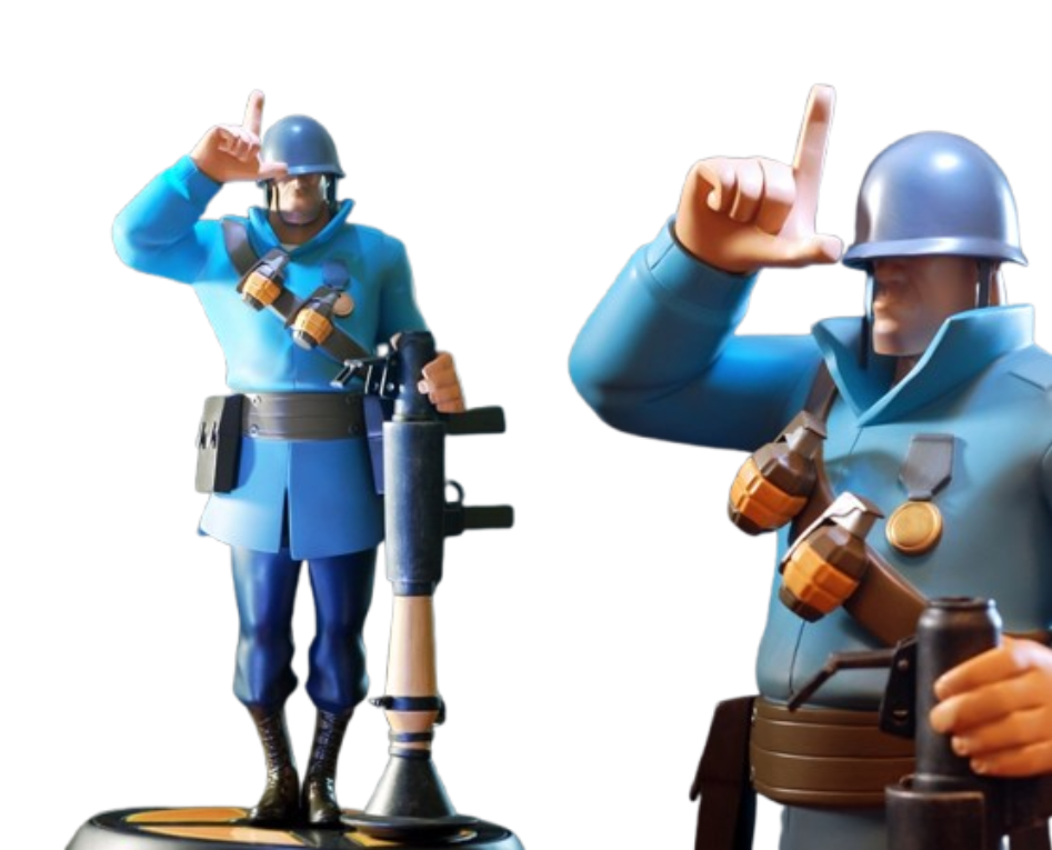 Blue Soldier Blank Meme Template